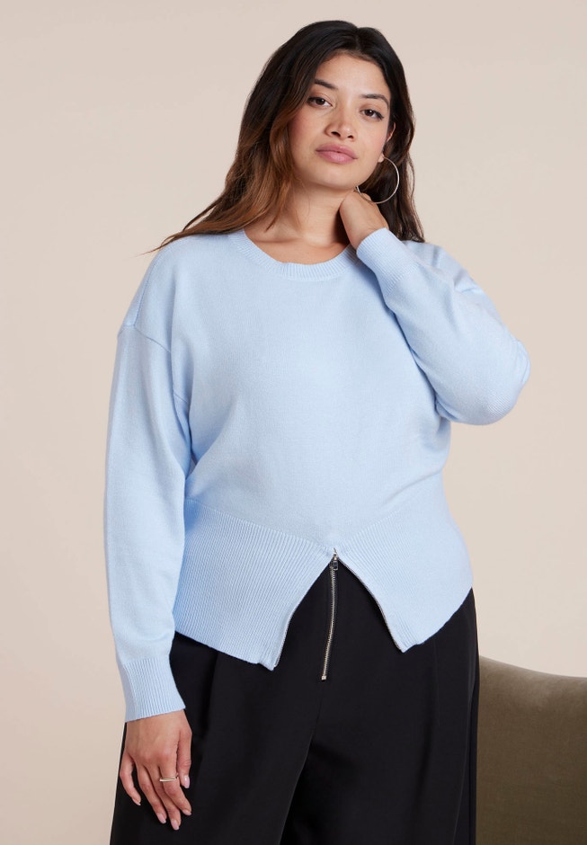  Zipper Hem Sweater image number 0