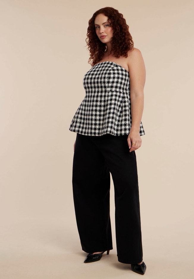 Houndstooth Bustier image number null
