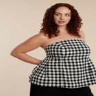 Houndstooth Bustier image number null