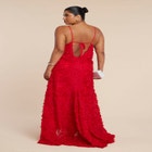 3D Floral Texture Gown image number null