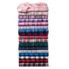 Pintucked Flannel Shirt image number null