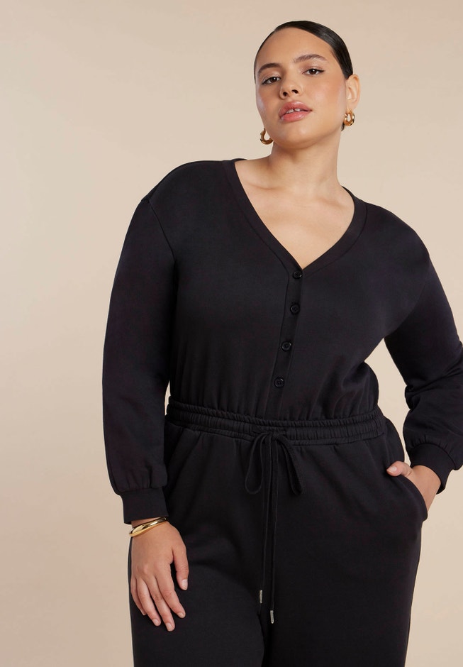 Button Up Long Sleeve Jumpsuit image number 2
