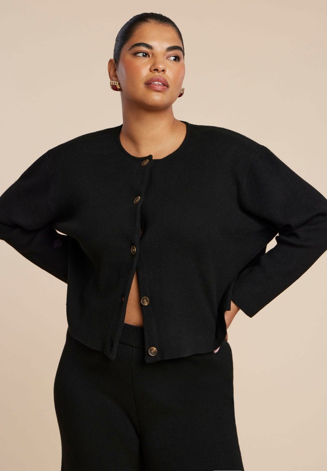 Drop Shoulder Cardigan image number 0