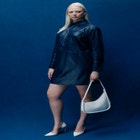 Woven Faux Leather Mini Shirt Dress image number null