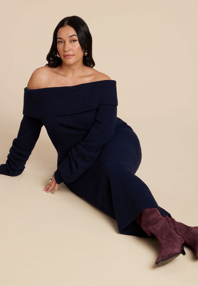 Slouchy Sweater Dress image number 1