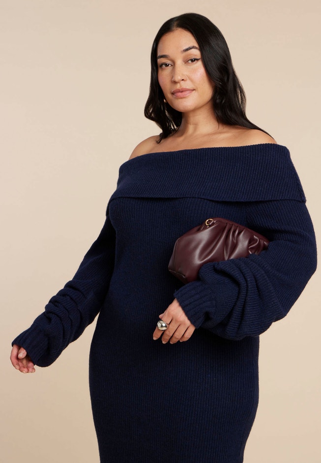 Slouchy Sweater Dress image number 2