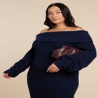 Slouchy Sweater Dress image number null