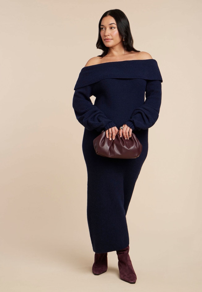 Slouchy Sweater Dress image number 3
