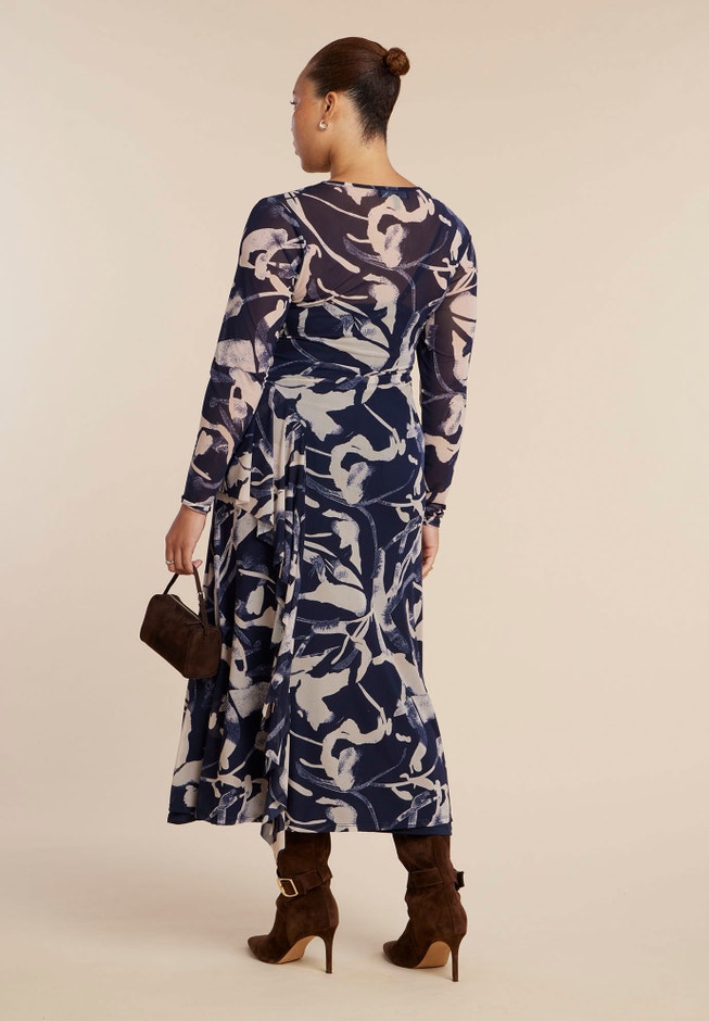 Asym Printed Midi Dress image number 1