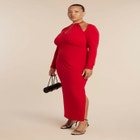 Keyhole Front Maxi Dress image number null