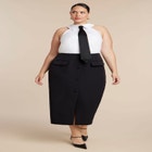 Tie Detail Midi Dress image number null