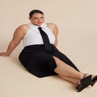 Tie Detail Midi Dress image number null