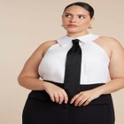 Tie Detail Midi Dress image number null