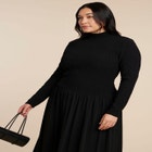 Smocked Midi Dress image number null