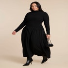 Smocked Midi Dress image number null