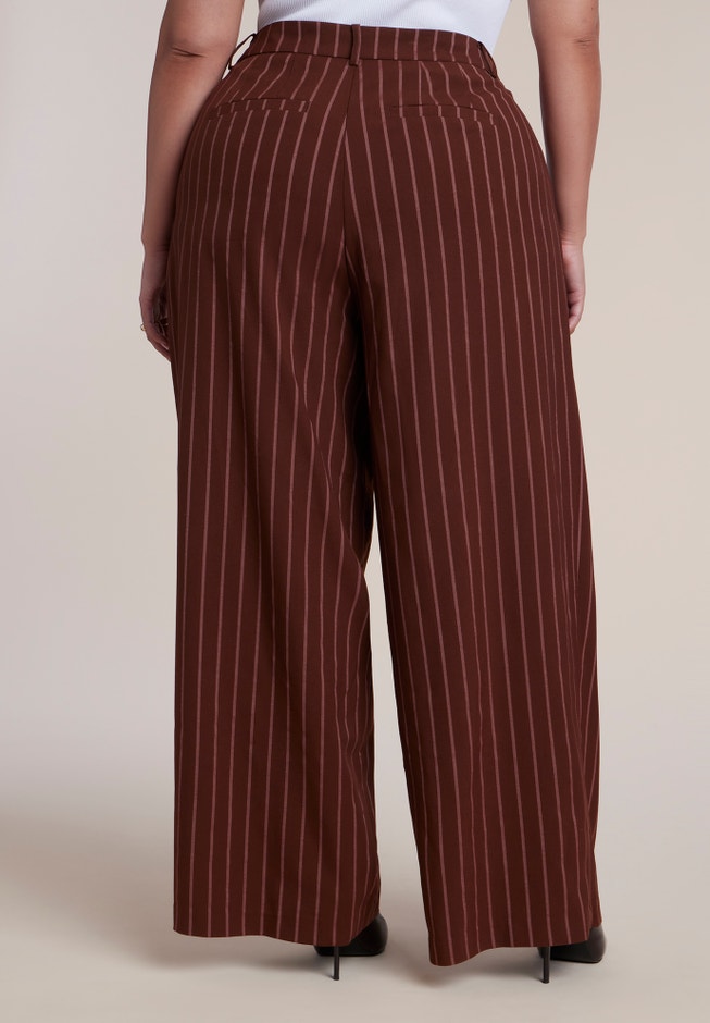 Wide Leg Pinstripe Trouser image number 2