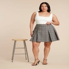 Pleated Mini Skirt image number null