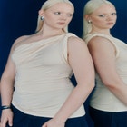Sheer Twist Drape Top image number null