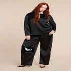 Deconstructed Neckline Blouse image number null