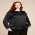 Deconstructed Neckline Blouse image number null