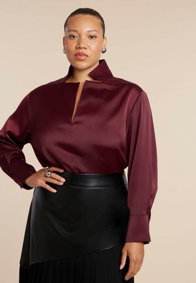Deconstructed Neckline Blouse image number 0