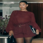 Sheer Balloon Sleeve Blouse image number null