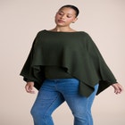 Layered Cape Sweater image number 1