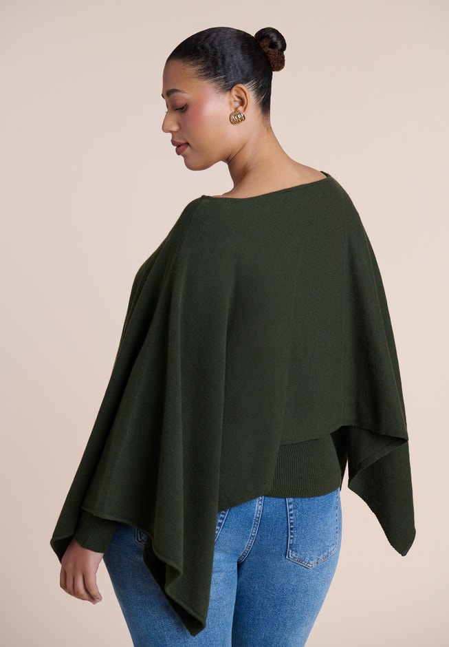 Layered Cape Sweater image number 2