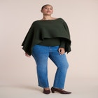 Layered Cape Sweater image number 3