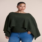 Layered Cape Sweater image number 0