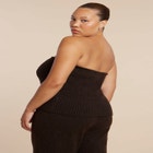 Sweater Ribbed Tube Top image number null