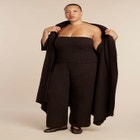 Sweater Ribbed Tube Top image number null