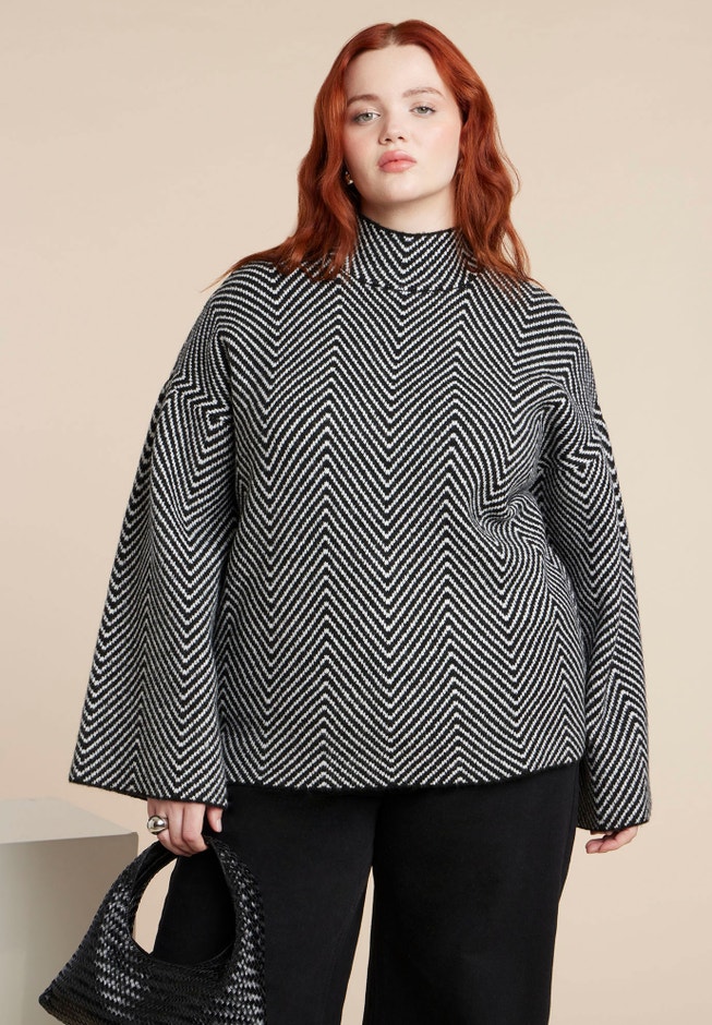 Chevron Intarsia Sweater image number 0