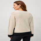 Boxy Color Block Pullover image number 1