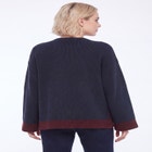 Boxy Color Block Pullover image number 1
