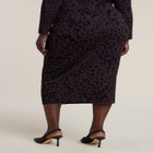 Floral Intarsia Sweater Skirt image number null