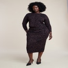 Floral Intarsia Sweater Skirt image number null