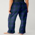 Flannel Sleep Pant With Drawstring Waist image number null