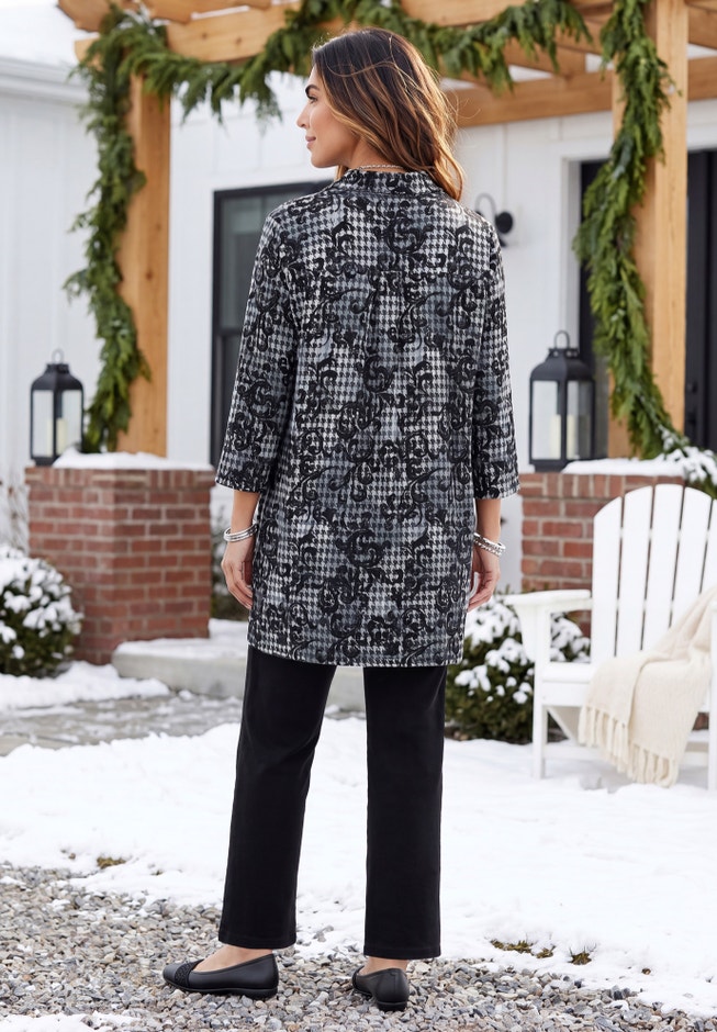 Gwendolyn Velour Henley image number 1