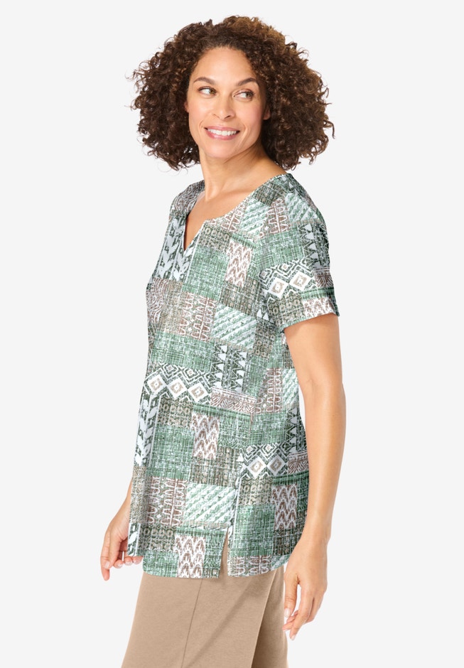 7-Day Notch-Neck Tunic image number 2