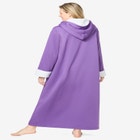 Sherpa-Lined Long Hooded Robe image number null