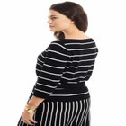 Cropped Boat Neck Sweater image number null