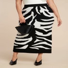 Intarsia Maxi Skirt image number null
