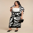 Intarsia Maxi Skirt image number null