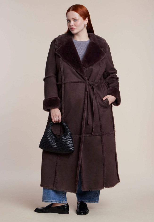 Long Sherpa Lined Coat image number 2