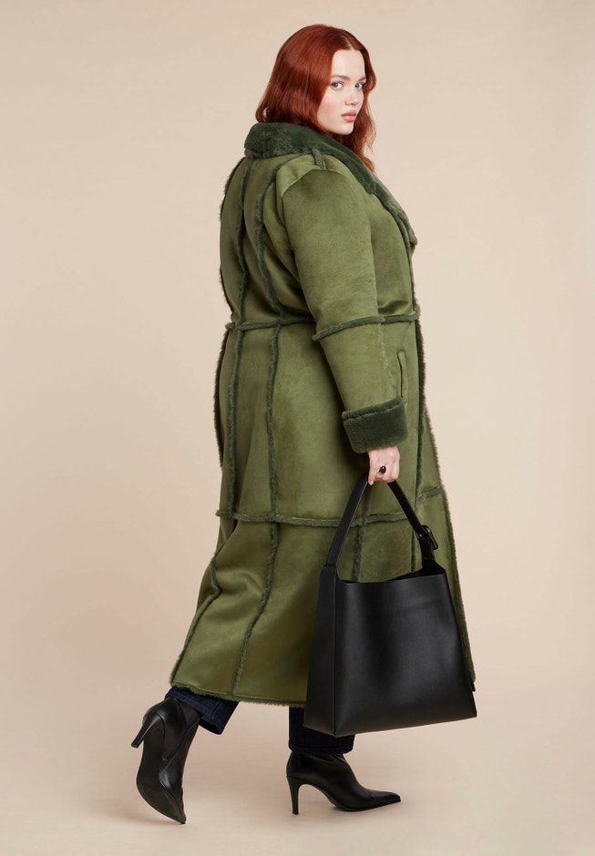 Long Sherpa Lined Coat image number 3