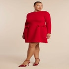 Long Sleeve Pocket Mini Dress image number null