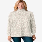 Perfect Printed Long-Sleeve Turtleneck Tee image number null