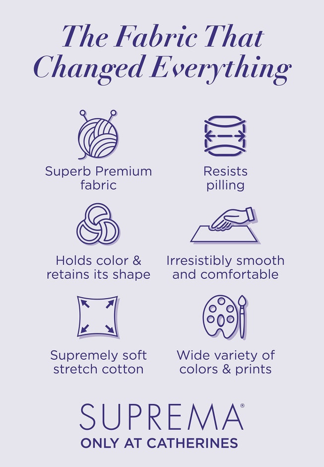 Suprema&reg; Crochet V-Neck Tee image number 2