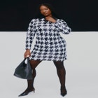  Houndstooth Sequin Mini With Collar image number null